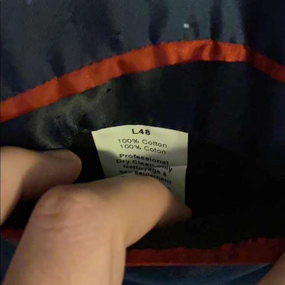 Tommy Hilfiger blue windowpane check jacket 48L - Picture 3 of 4